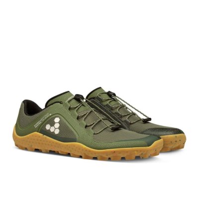 Vivobarefoot Primus Trail II Soft Ground - Hardloopschoenen Groen Heren - UMI986513